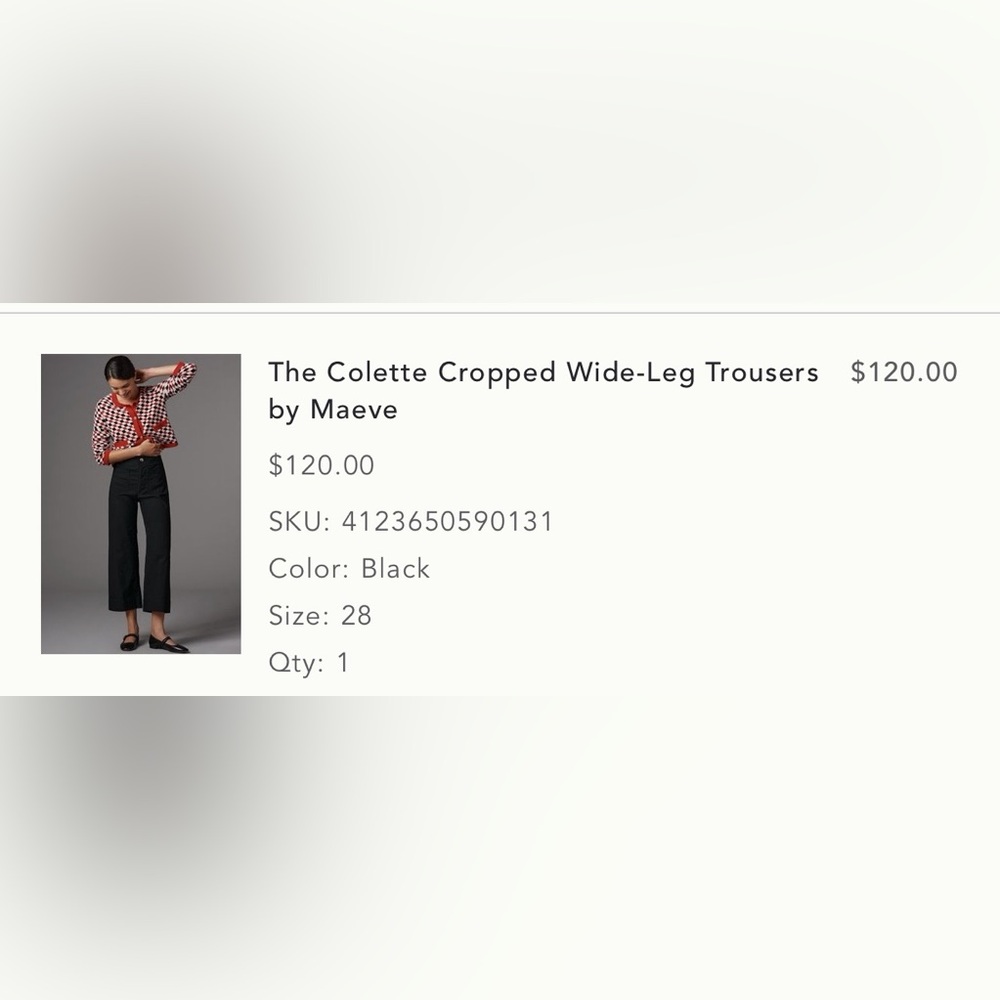 The Colette Cropped Wide-Leg Trousers
by Maeve